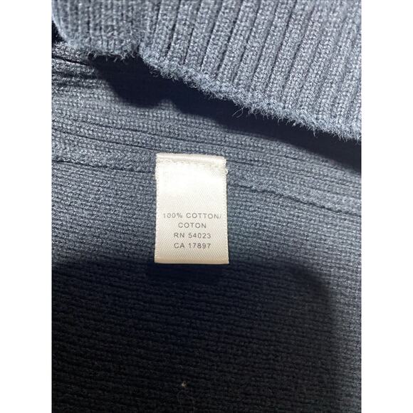 Banana Republic Sweater Mens Extra Large Black Classic Preppy Knit Vintage - Picture 5 of 8